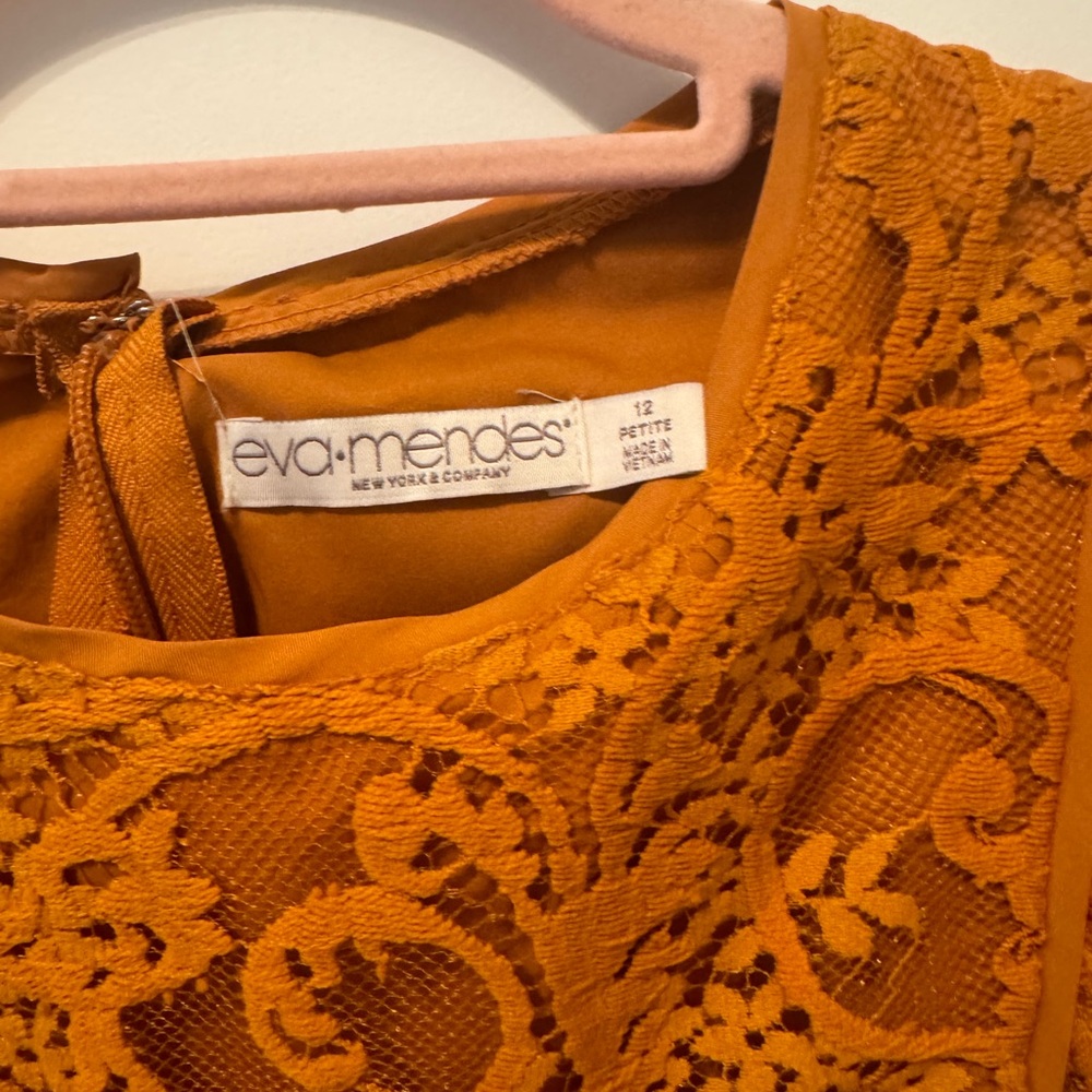 Orange dress petite 12